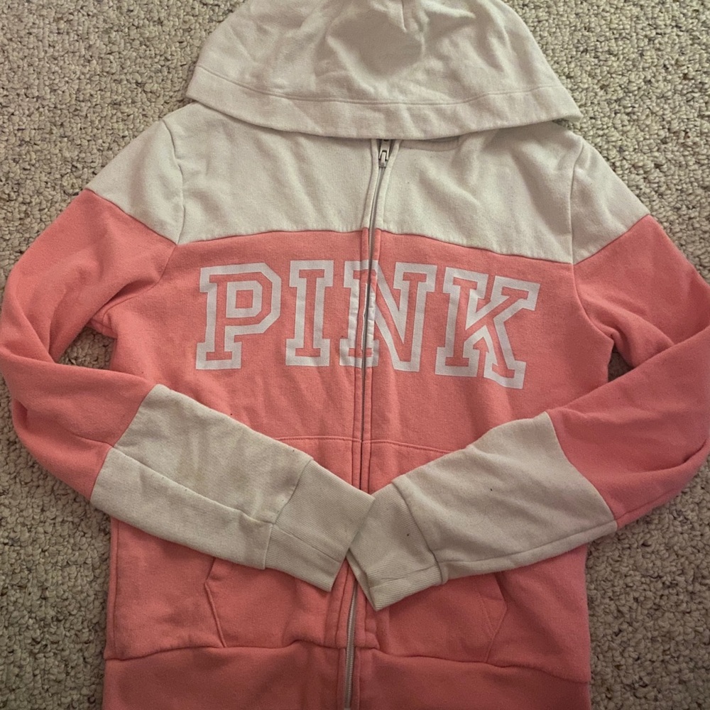 PINK zip up hoodie